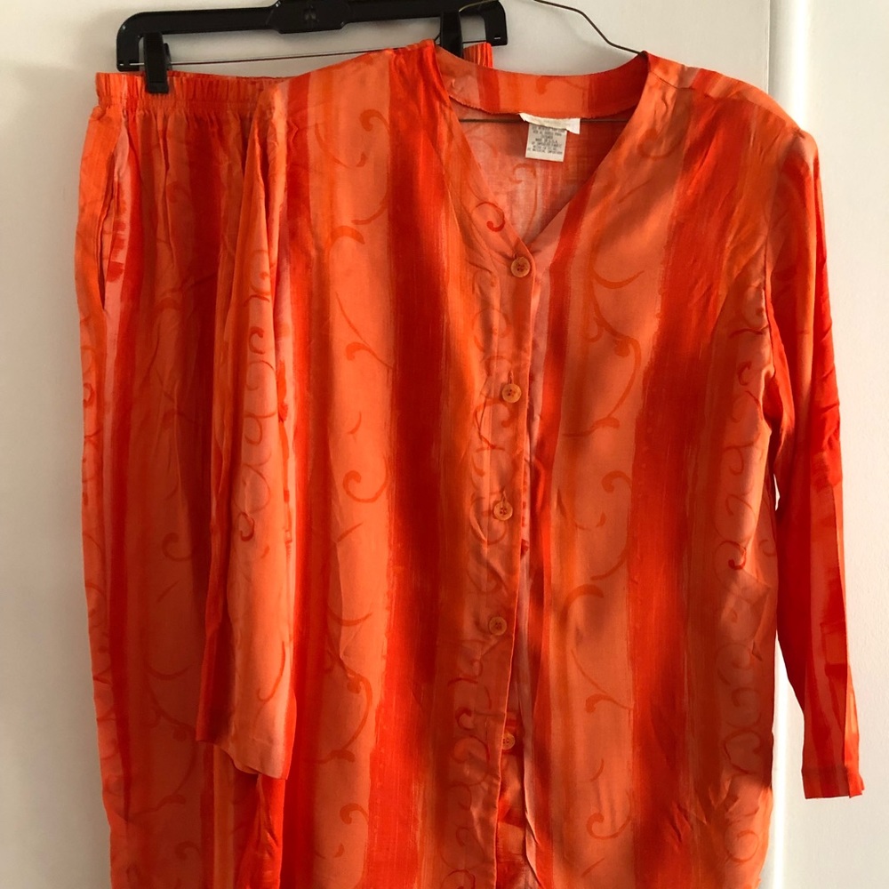 Ladies Two Piece Slack Set